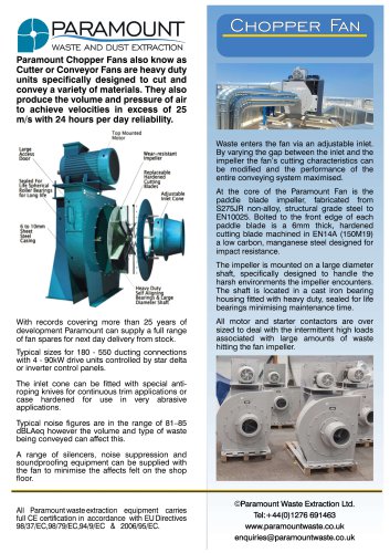 Chopper Conveyor Fan 