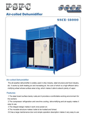 sandblasting machine Air-colled dehumidifier SSCE 18000