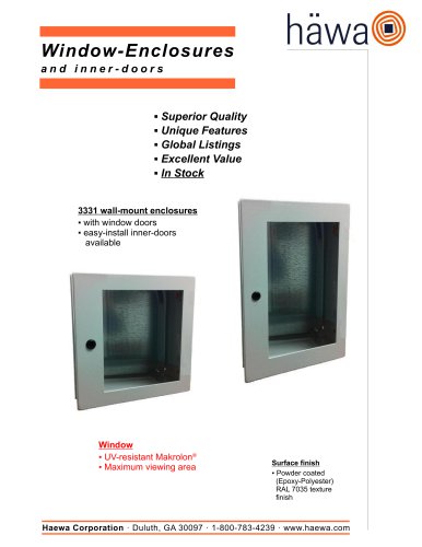 Window-Enclosures andinner - doors