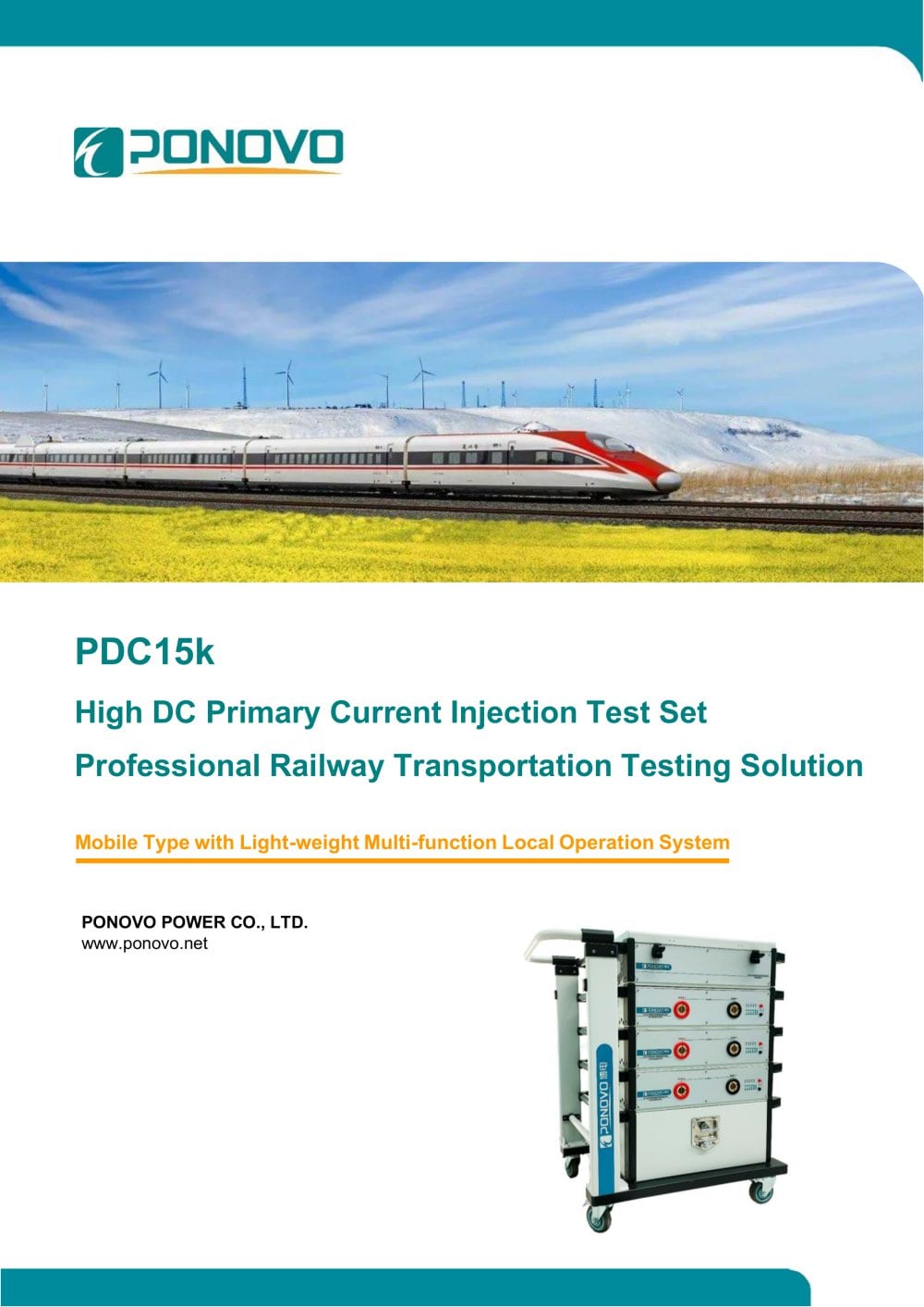 PDC15k High DC Primary Current Injection Test Set Brochure_EN_2026 V2.pdf - PONOVO POWER CO., LTD
