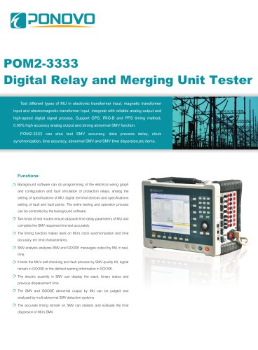 POM2-3333 Digital Relay and Merging Unit Tester Brochure_EN_2022 V1