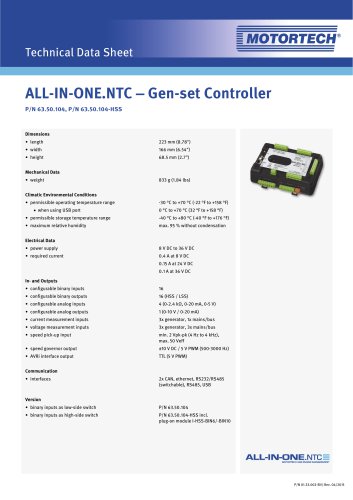 AIO.NTC - Gen-set Controller