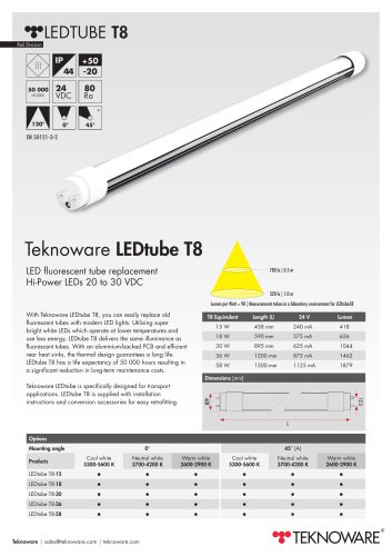 Teknoware LED T8