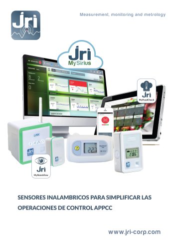 JRI MySirius : Sensores inalambricos para simplificar las operaciones de control APPCC