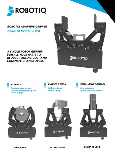 2-Finger Adaptive Gripper - 200 - Specifications