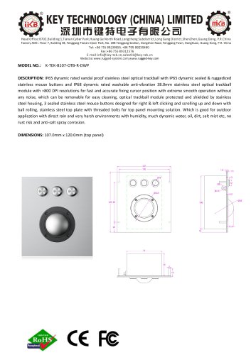 K-TEK-B107-OTB-R-DWP