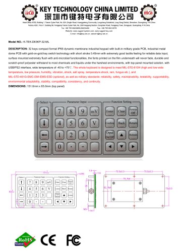 K-TEK-D83KP-32-ML