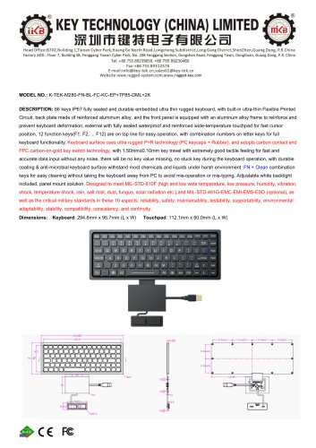 K-TEK-M280-FN-BL-FC-KC-EP+TP85-DML+2K