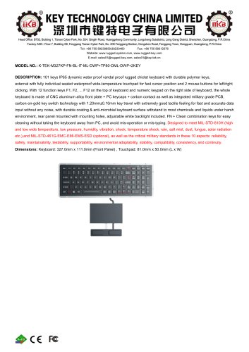 K-TEK-M327KP-FN-BL-IT-ML-DWP+TP80-DML-DWP+2KEY
