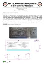 Kiosk Metal Keyboard K-TEK-A420-OTB-KP-FN-MDT-DWP data sheet