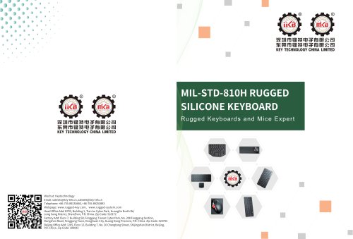 MIL-STD-810H RUGGED SILICONE KEYBOARD