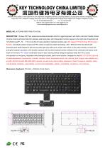 Rubber Keyboard K-TEK-M315KP-FN-BL-FC-KC-ML