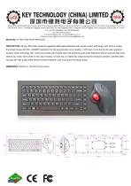 Scissor switch keyboard with trackball K-TEK-V440-FN-BT-M100-OTB