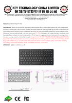 Silicone Rubber Keyboard K-TEK-M232-FN-BL-NV-151B