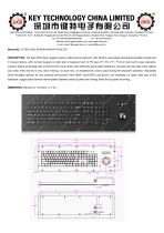 Trackball keyboard K-TEK-V530-38-MTB-AVR-KP-FN-SC-BT