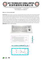 vandal proof metal keyboard K-TEK-A361-MTB-FN-DWP data sheet