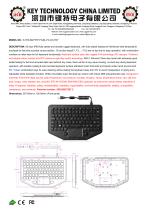 Vehicle-mounted keyboard K-TEK-M275TP-FN-BL-FC-KC-FDT