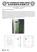 VFD Keypad K-TEK-B134KP-VFD-BL-DWP datasheet