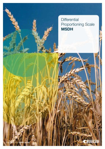 Differential Proportioning Scale MSDH