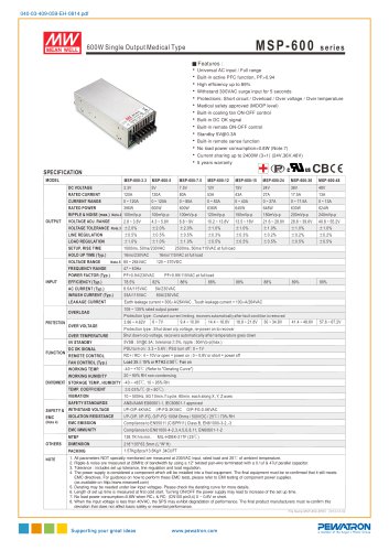 MSP-600 600W AC/DC