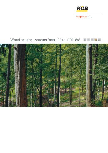 Wood heating systems from 100 to 1700 kW