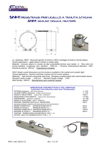 NOZZLE  HEATERS  SNH1