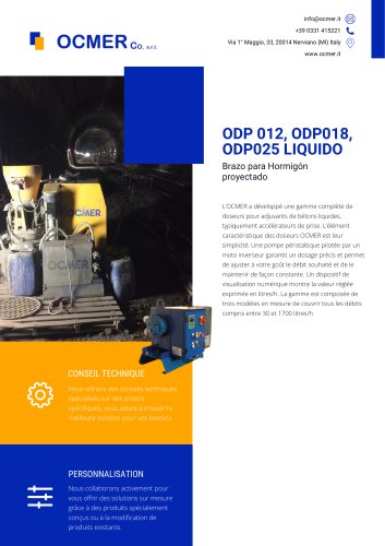 ODP 012, ODP018, ODP025 LIQUIDO