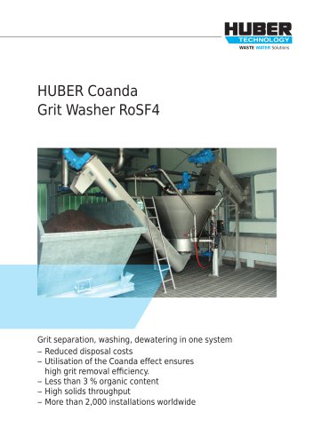 HUBER Coanda Grit Washer RoSF4