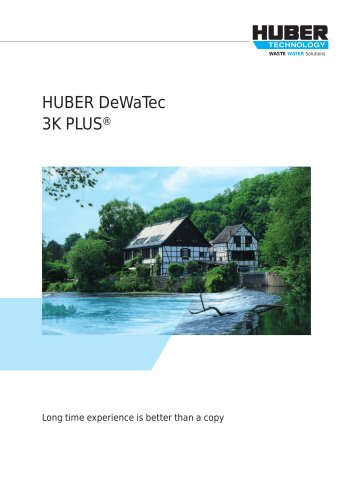 HUBER DeWaTec 3K PLUS® plant (fixed bed)