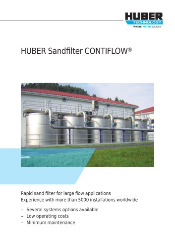 HUBER Sandfilter CONTIFLOW®