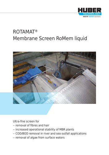 ROTAMAT® Membrane Screen RoMem liquid