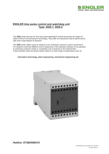 ENGLER time pulse control