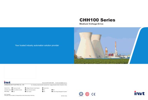 INVT CHH100 Series Low&Medium Voltage Inverter Product Manual