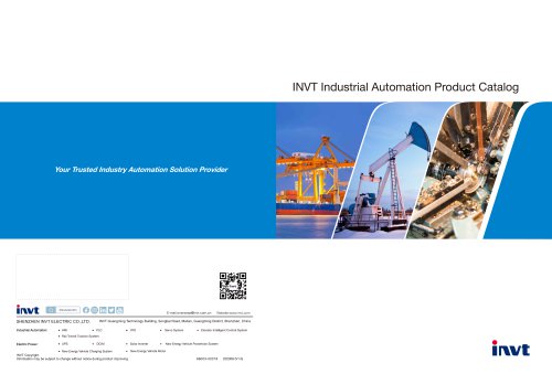 INVT Industrial Automation Product Catalog