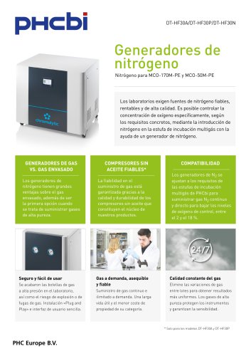 DT-HF30A / DT-HF30P / DT-HF30N - Nitrogen Generators
