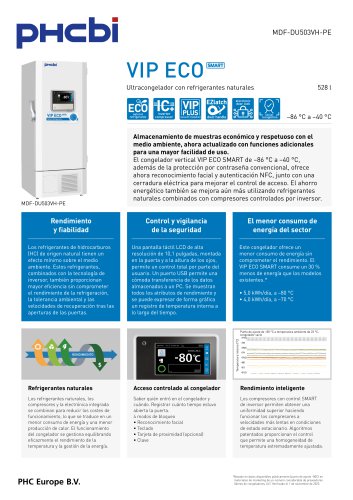 MDF-DU503VH-PE - VIP SMART ULT Freezers (-86°C)