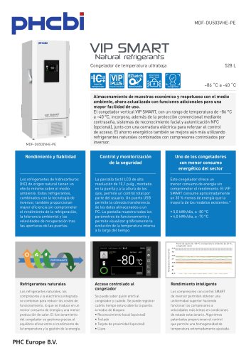 MDF-DU503VHE-PE - Congeladores ULT VIP SMART (–86 °C)