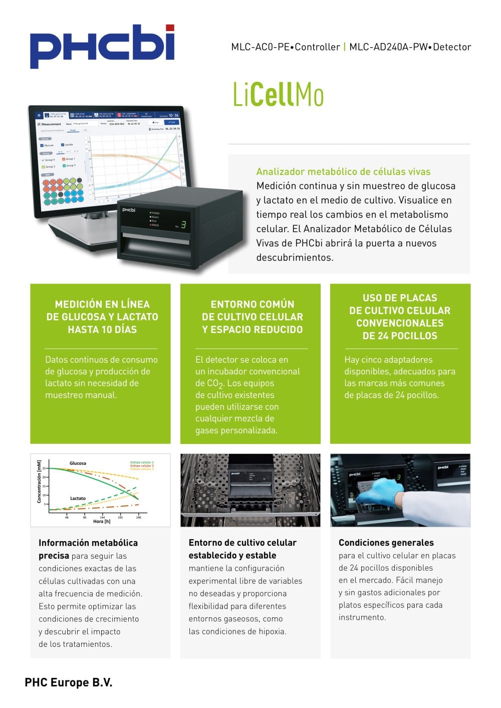 MLC-AC0-PE &bull;Controller | MLC-AD240A-PW &bull;Detector - LiCellMo - PHC Europe B.V. / PHCbi
