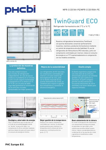 MPR-S1201(R)XH-PE - Refrigeradores farmacéuticos con puerta corredera MPR