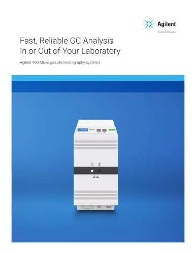 Agilent 990 Micro gas chromatography systems