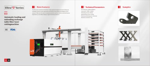 Automatic loading and unloading exchange table fiber laser cutting machine U3-Loader