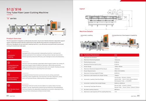 Golden Laser Small Pipe Laser Cutting Machine S12