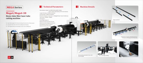 heavy duty pipe laser cutting machine Mega4