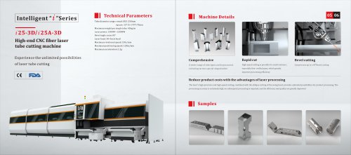 High-end CNC fiber lasertube cutting machine i25-3Di25A-3D