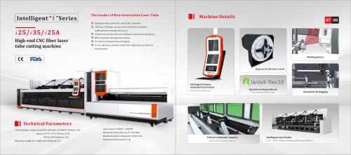 High-end CNC fiber lasertube cutting machine i25 i35 i25A