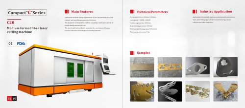 Medium format fiber lasercuttingmachine c20