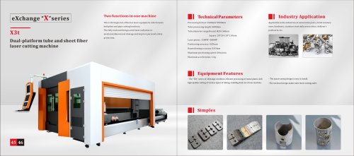 sheet and tube laser cutter x3t