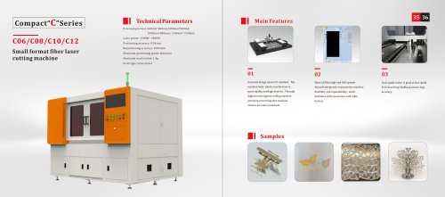 Small format fiber laser cutting machine