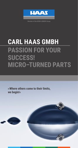 MICRO–TURNED PARTS