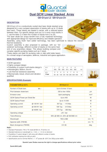 Dual QCW Linear Stacked Array